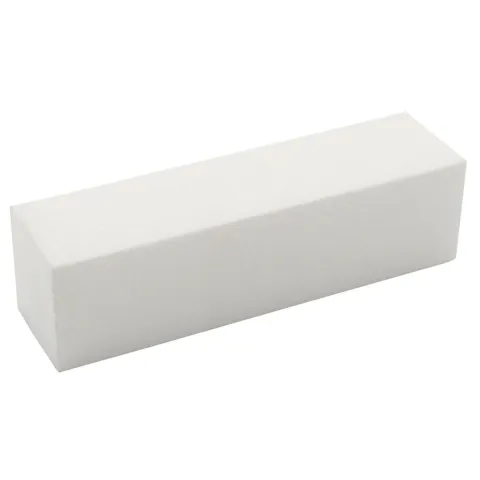Buffer de unghii PRIMA, pentru pilit/lustruit, bloc alb, 10cm, granulatie 150