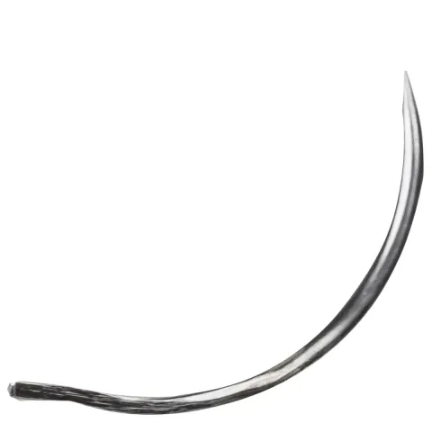 Ace chirurgicale veterinare tip BRF, cu varf rotund (taper point), 3/8 Cerc, cu 2 ochiuri, diverse lungimi, nesterile, din inox, 12 bucati