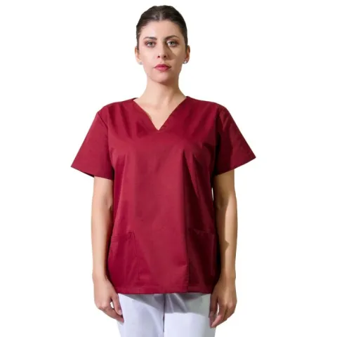 Bluza dama CLARA Premium grena - Uniforma Medicala