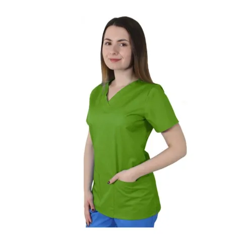 Bluza dama CLARA Premium verde absint - Uniforma Medicala