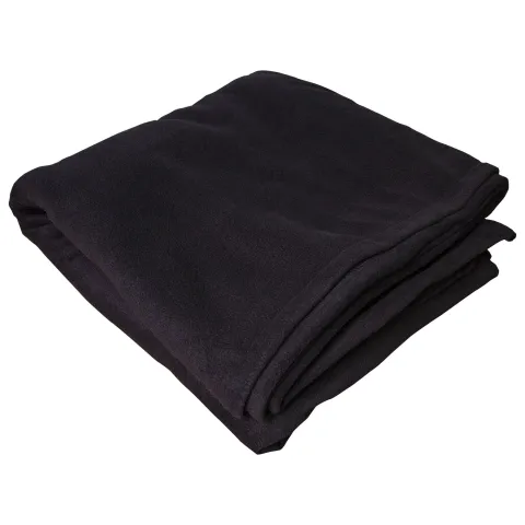 Patura pufoasa polar fleece, PRIMA, 150x200cm, neagra