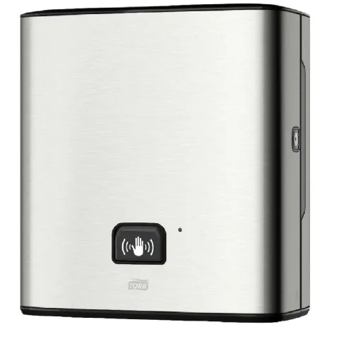 Dispenser prosoape hartie de maini cu senzor, Tork, inox, gri, sistem H1