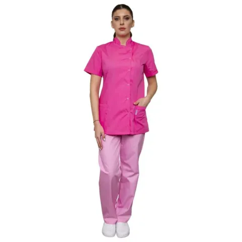 Tunica dama EMA Premium roz inchis - Uniforma Medicala
