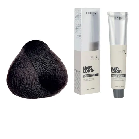 Vopsea profesionala de par, 4.99 Saten ciocolata neagra, MAXIMA, 100ml