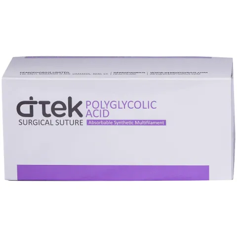 Sutura chirurgicala acid poliglicolic 75cm ac rotund RB 1/2 40mm USP 0