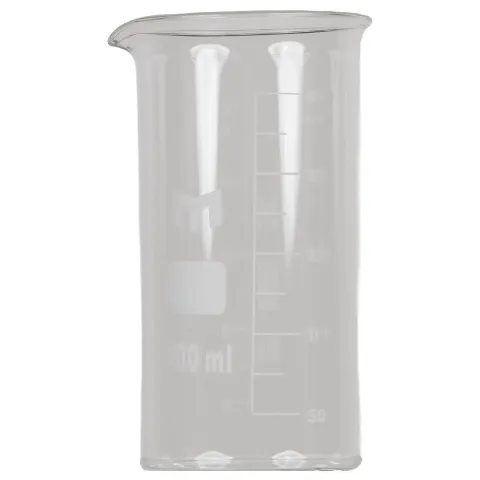 Pahar Berzelius 400 ml, sticla borosilicata, gradat, forma inalta cu cioc - Ø 80 mm, h 110 mm, pentru laborator