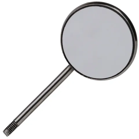Oglinzi stomatologice plane placate cu rodiu, PRIMA, fara manere, cu filet, Ø24 mm, 12 bucati