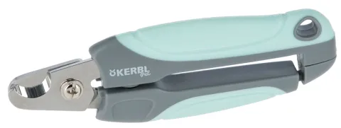 Cleste unghii animale, 14cm, otel inoxidabil si plastic, verde/gri